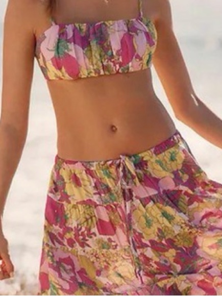 Anthropologie Floral Summer Top